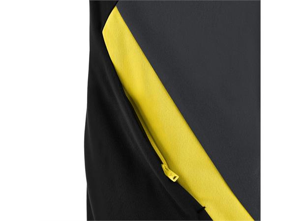 Raijin Full Zip Top BLK/YEL 3XS Teknisk overtrekksjakke - Unisex 